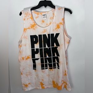 PINK oversized sleeveless tank top
